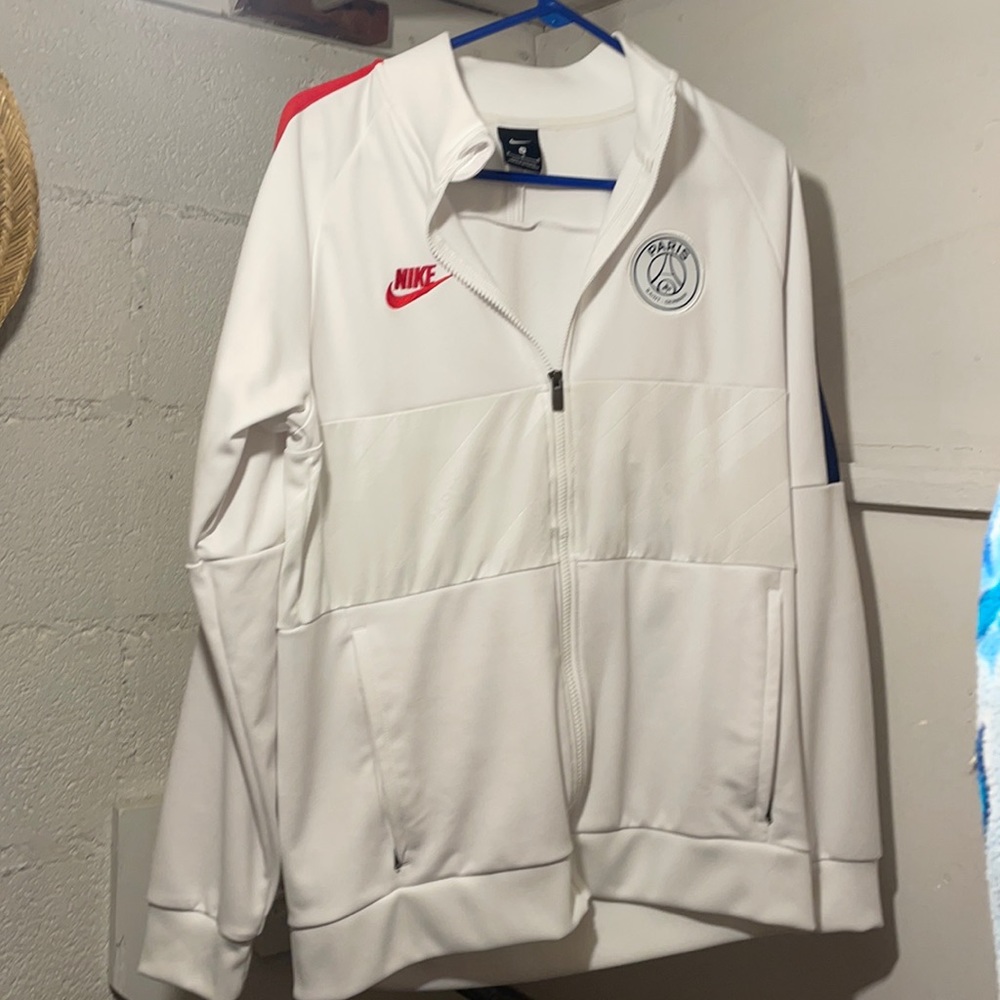 the PSG stadium in Paris. love this jacket but have two. Zipper has a catch.